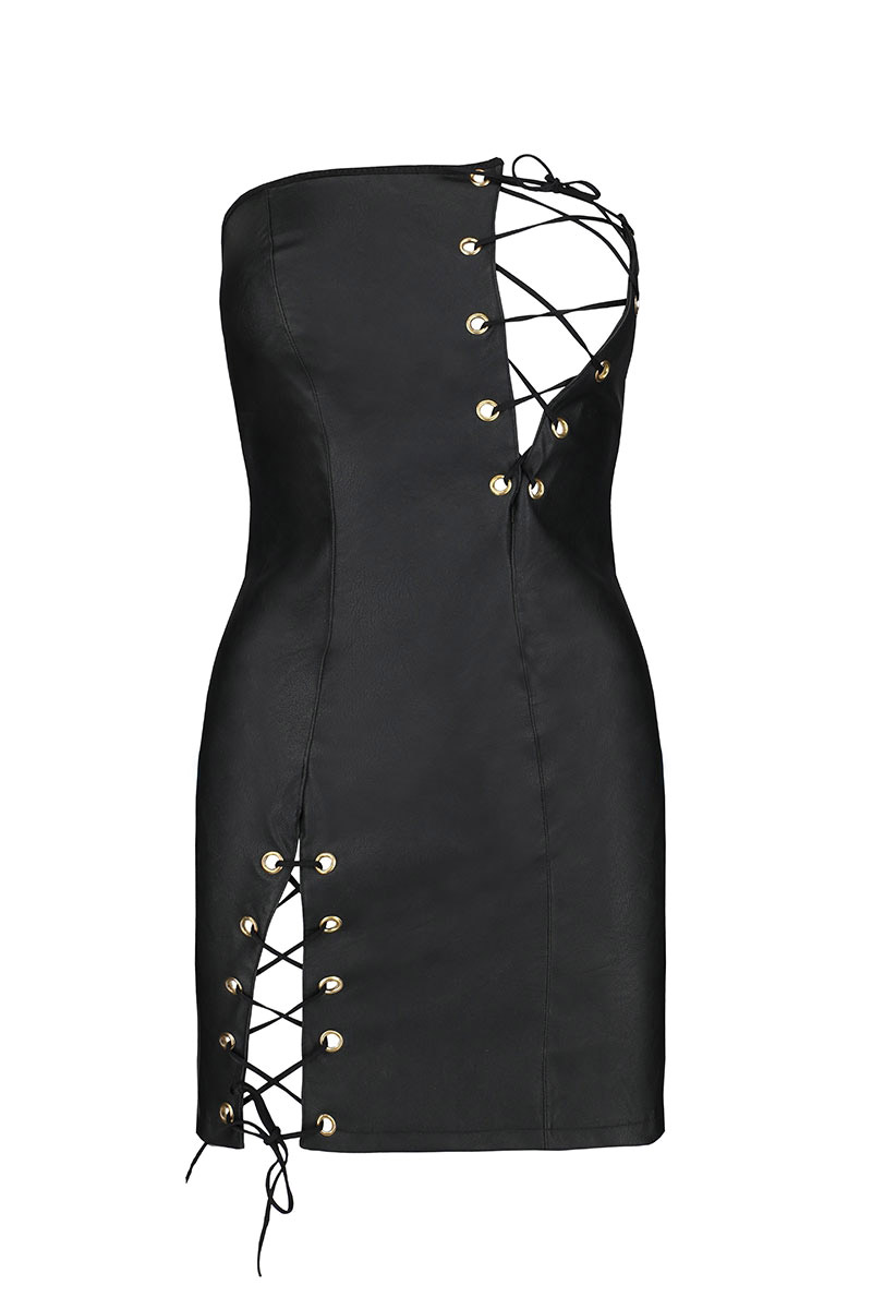 Robe faux cuir amazone Céline – Image 3