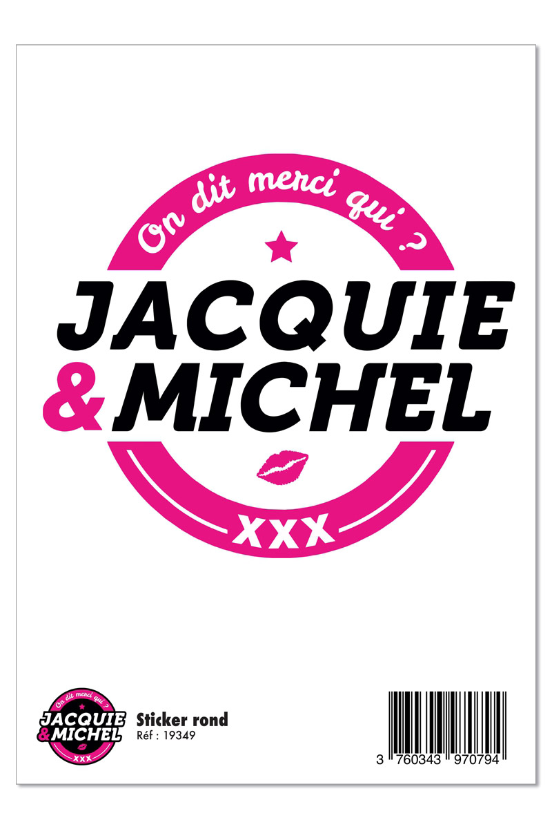 Grand sticker rond blanc