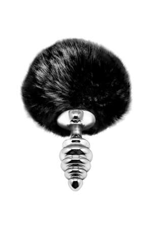 Plug métal Fluffy Twist taille S noir