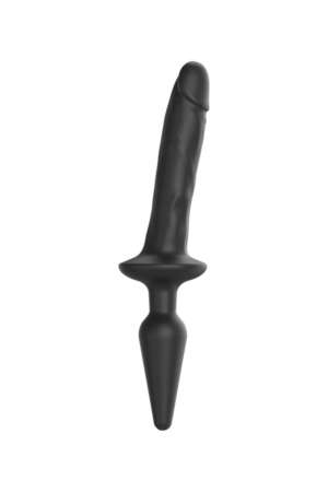 Plug anal Gode 2 en 1 Switch Semi-Realistic noir S