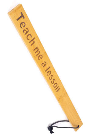 Paddle bdsm Teach Me A Lesson