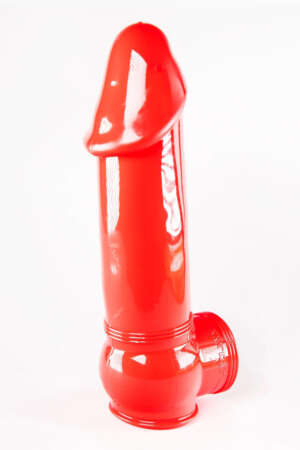 Gaine de pénis semi-réaliste rouge