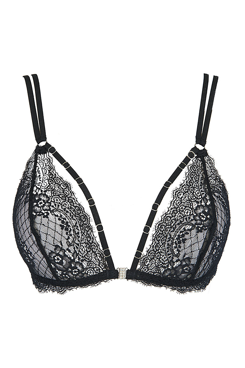 Soutien-gorge bralette noir V-10091 – Image 4