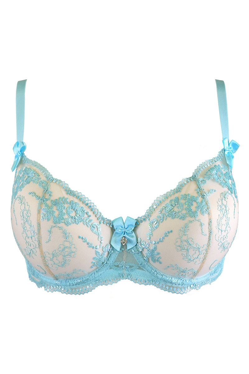 Soutien-gorge dentelle bleu V-10131 – Image 4