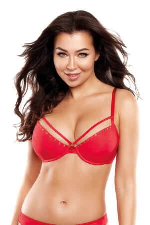Soutien-gorge push-up rouge V-10351