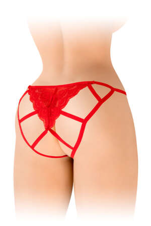 Culotte ouverte Zoé rouge