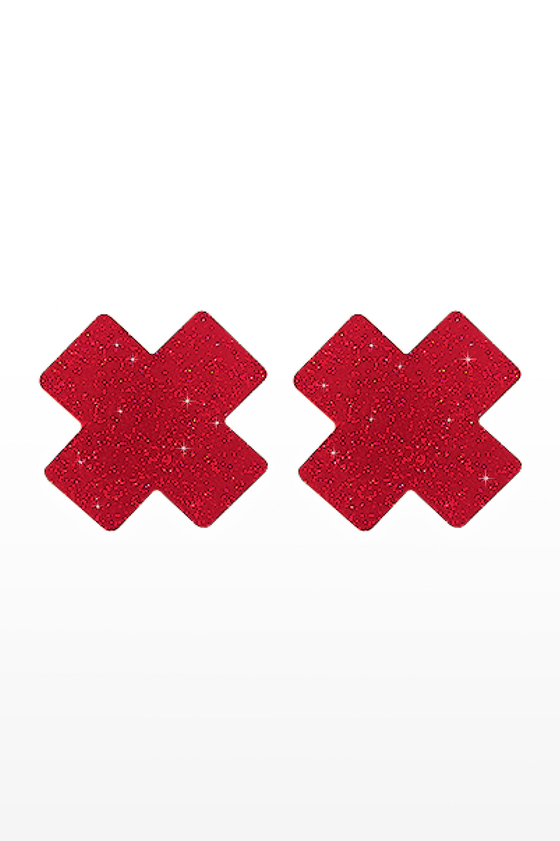 Cache-tétons Nipple X Covers rouge