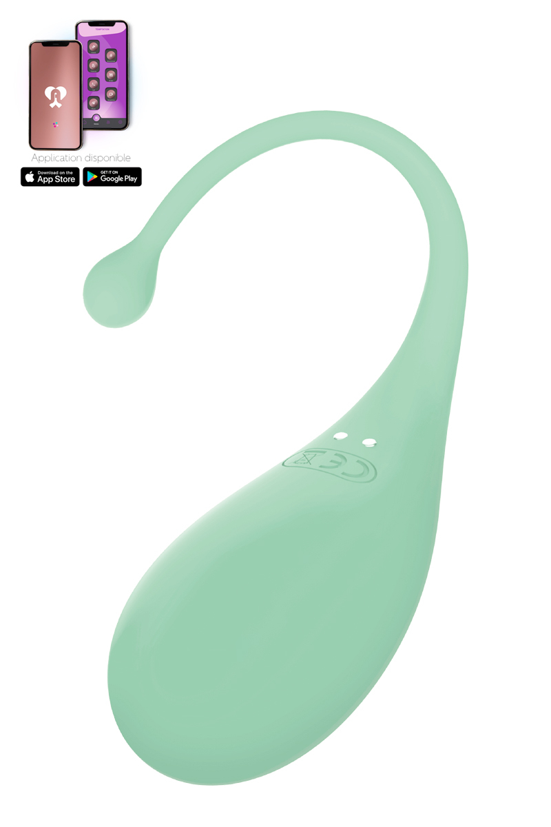 Oeuf vibrant connecté Palpitation vert