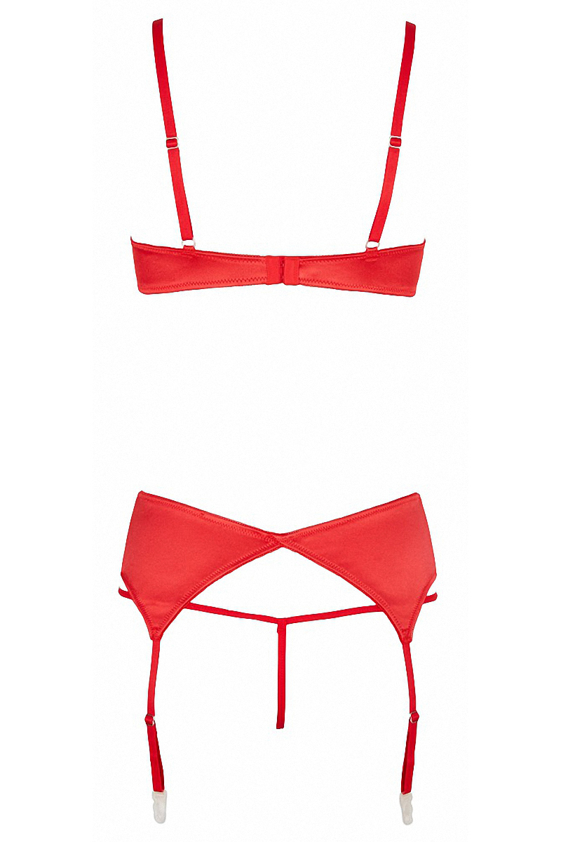 Ensemble ouvert rouge 3 pièces – Image 4