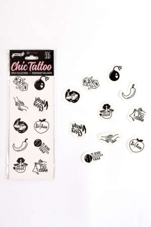 10 tatouages temporaires Spicy Collection