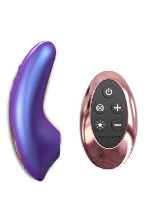 Masseur clitoridien télécommandé Dreamer Iridescent bleu