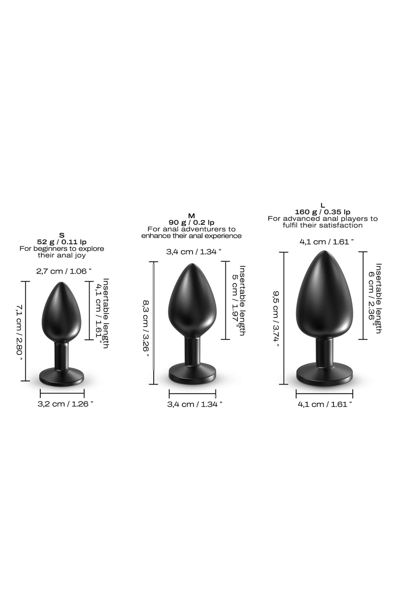 Plug anal en métal Onix taille S – Image 5