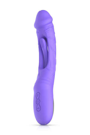 Vibromasseur avec stimulateur de point G Flax