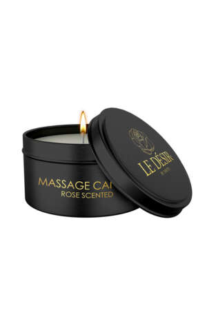 Bougie de massage érotique rose 100g