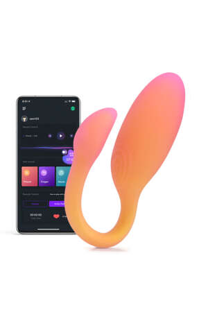 Oeuf vibrant connecté Flamingo Max orange