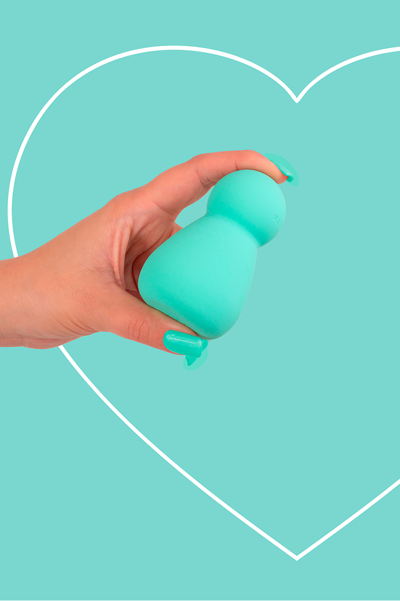 Mini Vibromasseurmasseur rechargeable Applust vert – Image 3