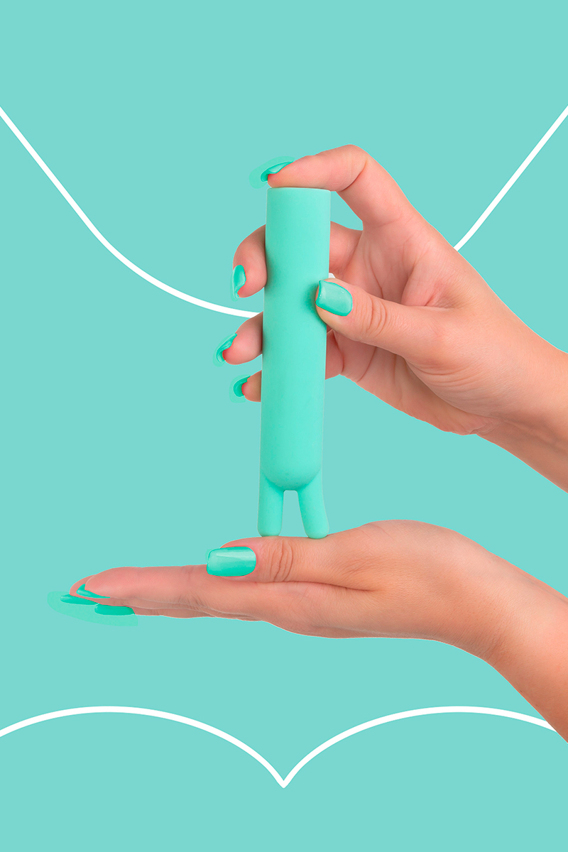 Mini Vibromasseurmasseur rechargeable BlissStars vert – Image 3