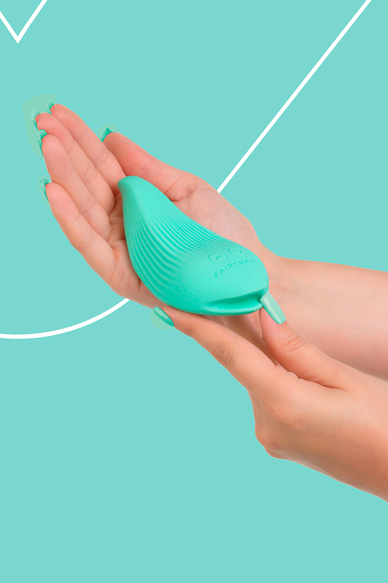 Mini Vibromasseurmasseur rechargeable DelightfulWave vert – Image 3