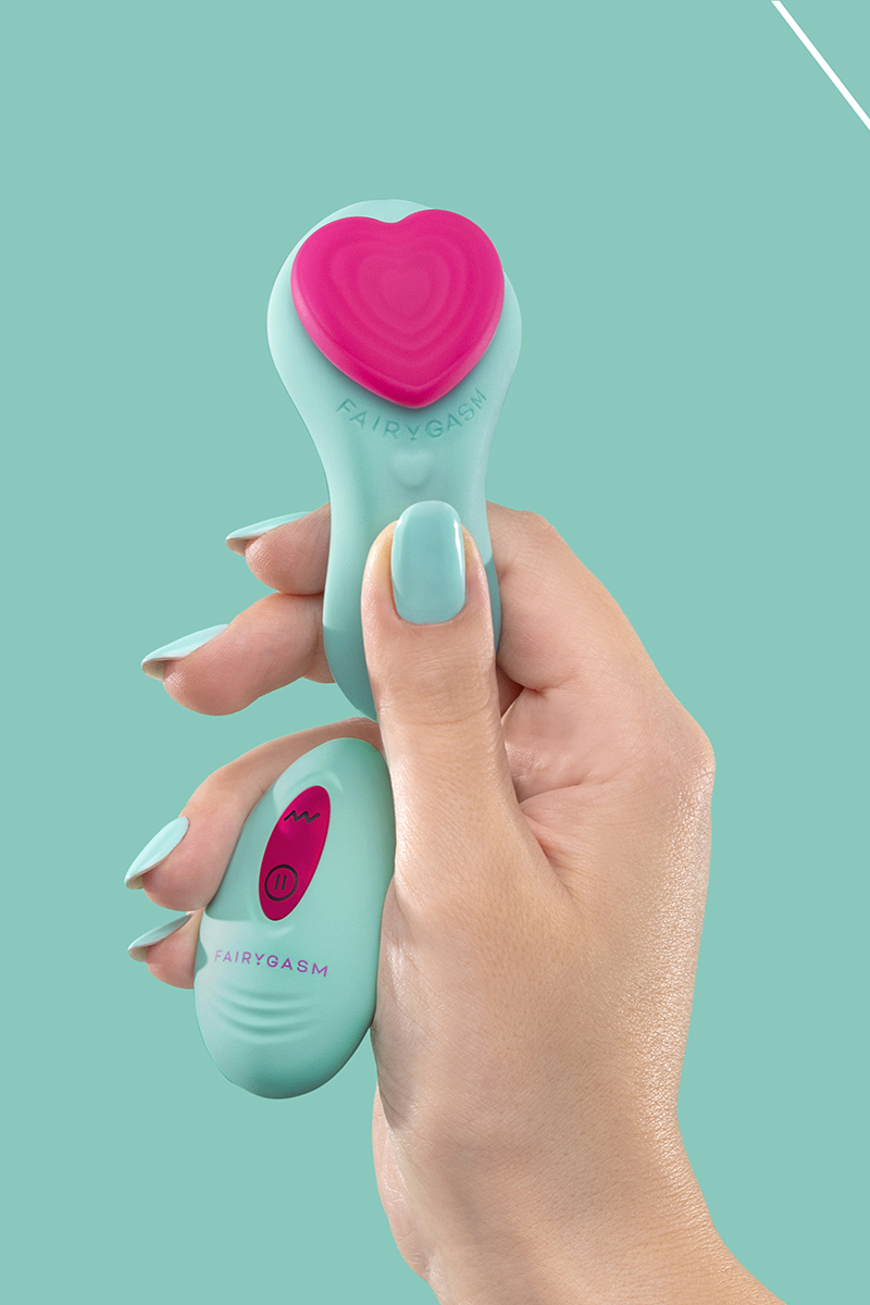 Stimulateur télécommandé de culotte HeartGem vert – Image 3