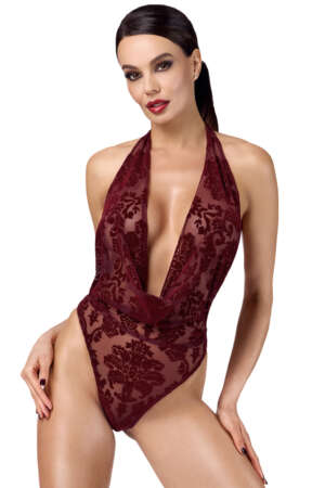 Body en tulle floqué Kink Royal F386