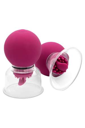 Pompe à clitoris et tétons rotative et vibrante